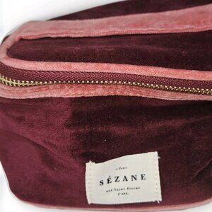 Sezane Red Velvet Makeup/Cosmetic Case